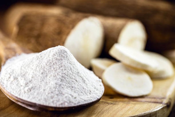 What are some examples of gluten-free starchy foods?